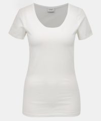 Bílé basic tričko Jacqueline de Yong Ava