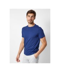 Modré basic tričko Burton Menswear London