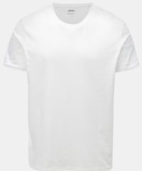 Bílé regular fit basic tričko Burton Menswear London