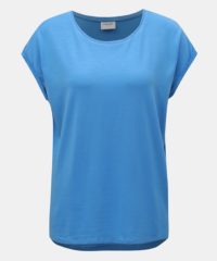 Modré basic tričko AWARE by VERO MODA Ava