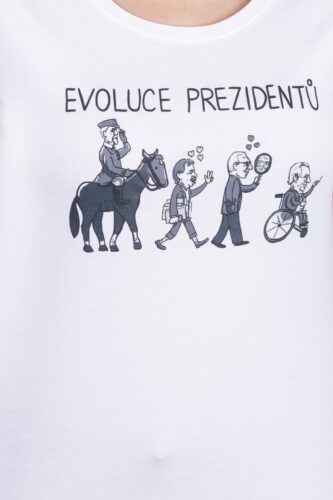 Evoluce prezidentů dámské tričko